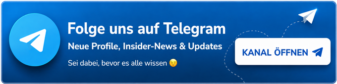 Folge uns auf Telegram – Neue Profile, Insider-News & Updates