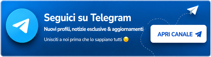 Seguici su Telegram – Nuovi profili, notizie esclusive & aggiornamenti