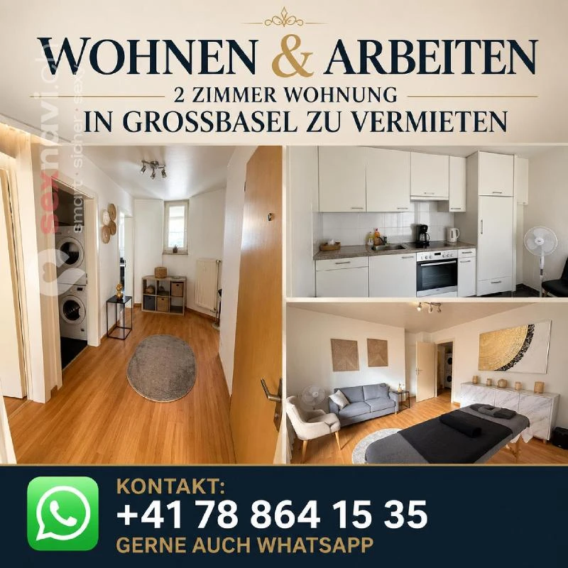 2 Zimmer Wohnung Wohnen und Arbeiten Basel, Basel, Schweiz