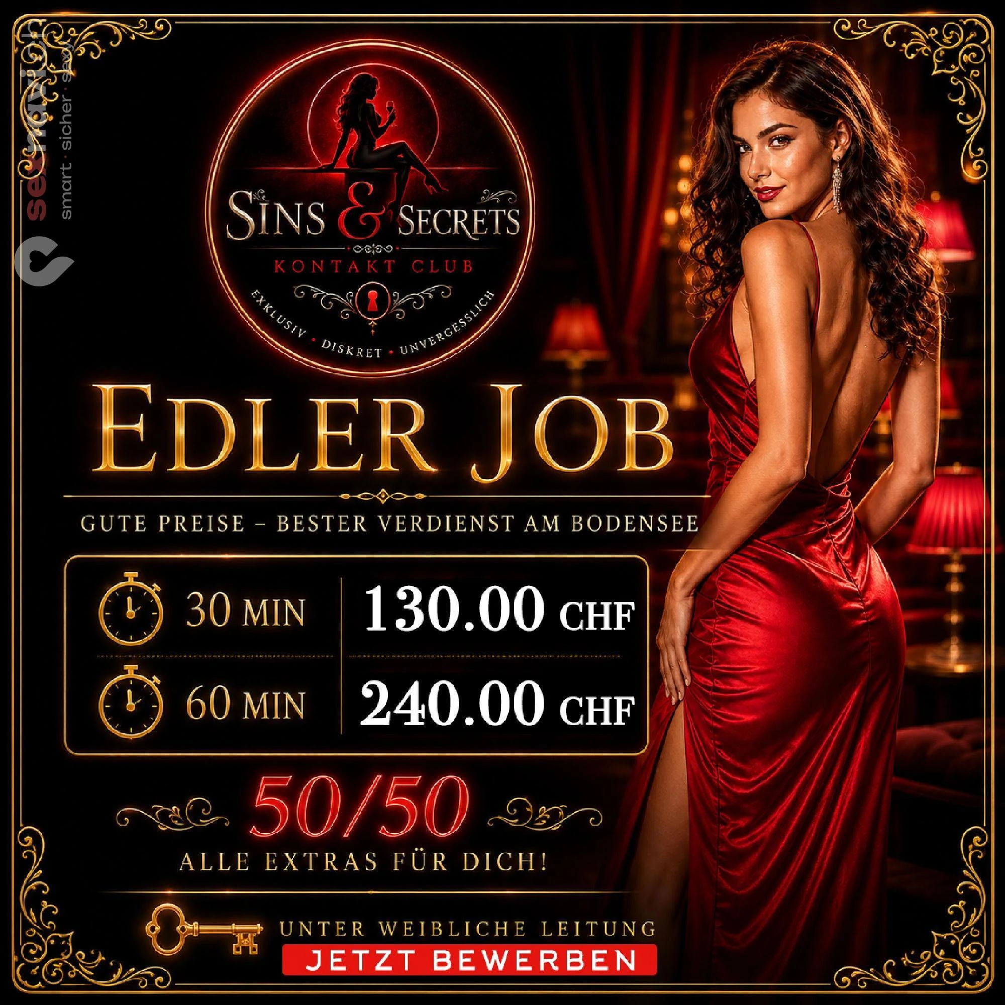 Sins and Secret 240 CHF / Stunde - 50 % Thurgau, Romanshorn, Schweiz